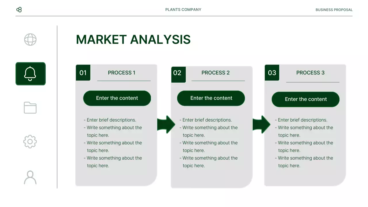 Business business proposal in white and green natural leaf concept