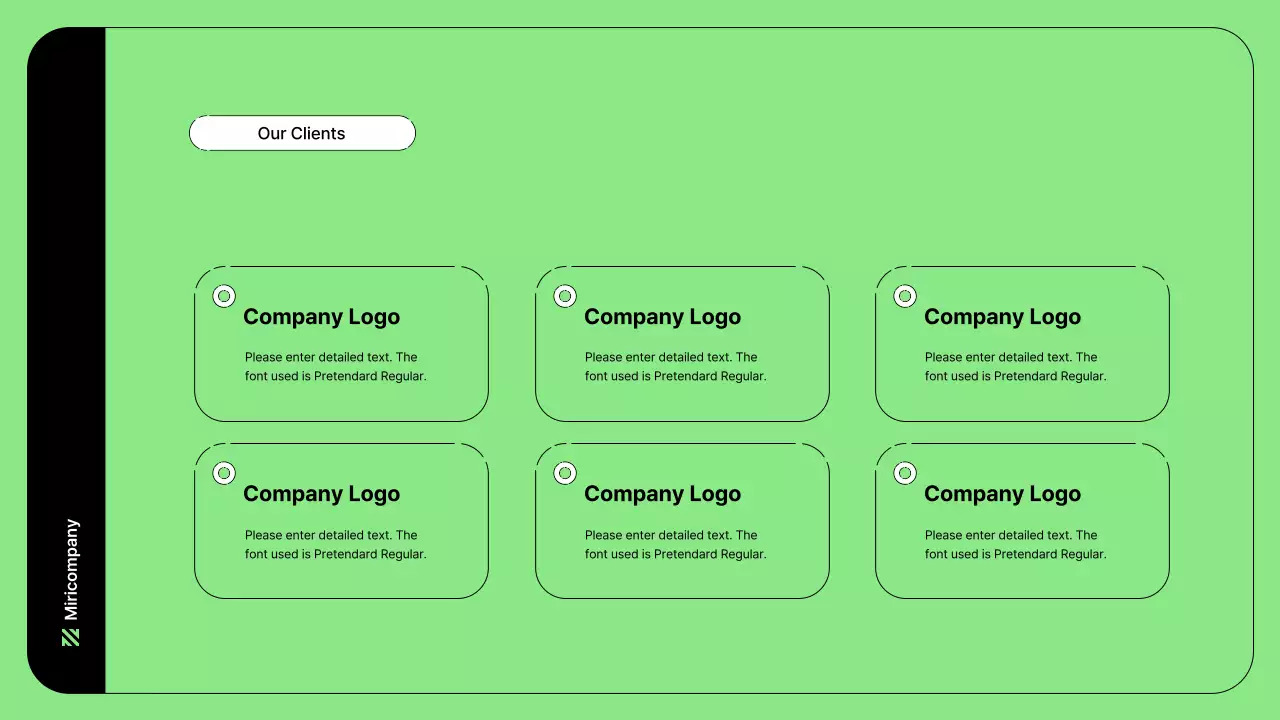 Business illustration with simple lines and green color