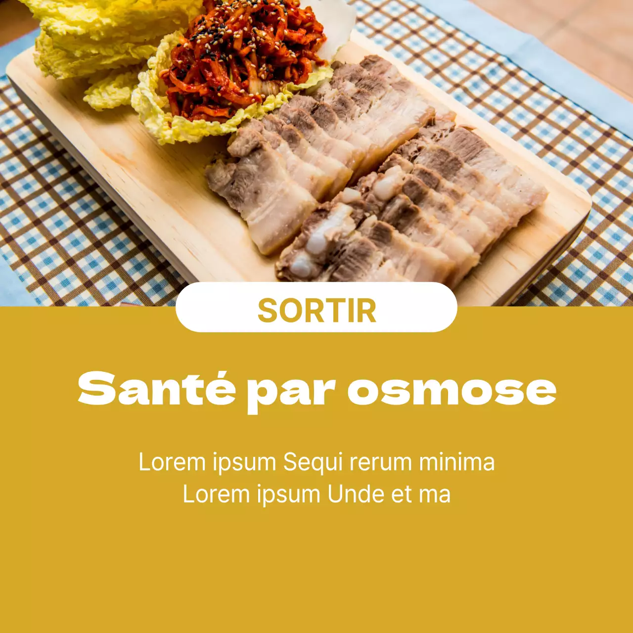 L'osmose en bonne santé