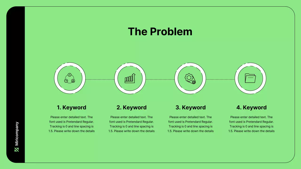 Business illustration with simple lines and green color