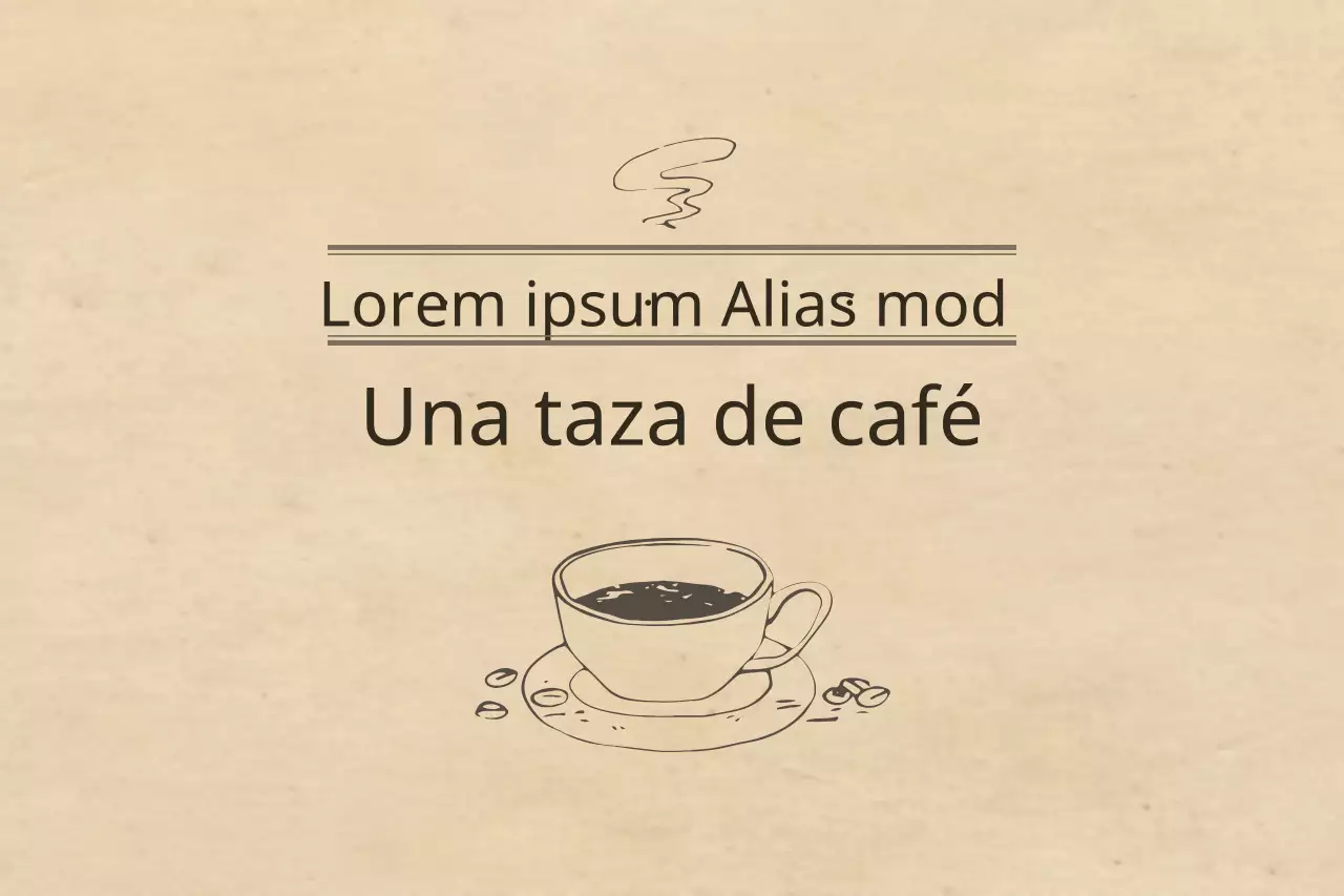 Una taza de café
