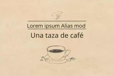 Una taza de café