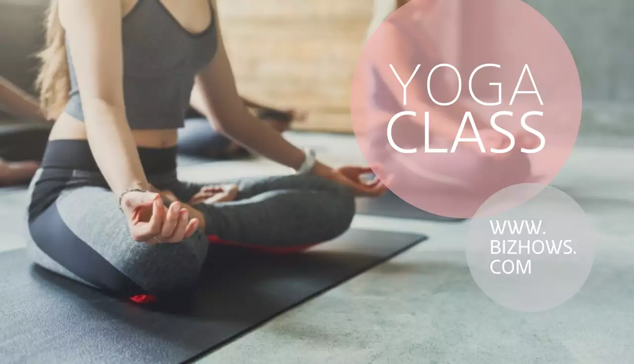 白 シンプル ヨガ 名刺