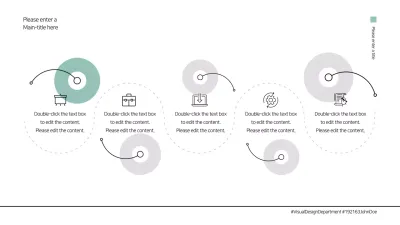 Blue and gray clean concept timeline chart design