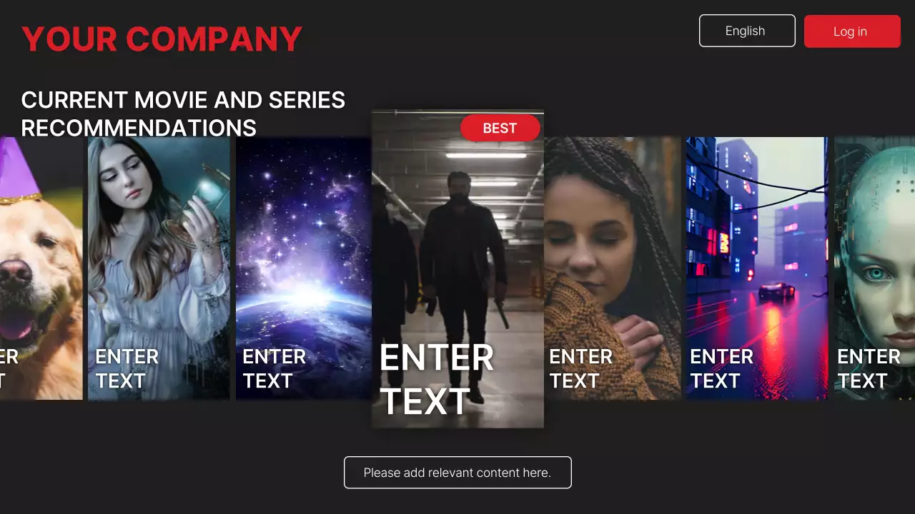 블랙 모던 미디어 프리젠테이션