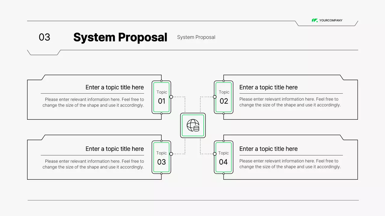 White Modern System Proposal Document Presentation