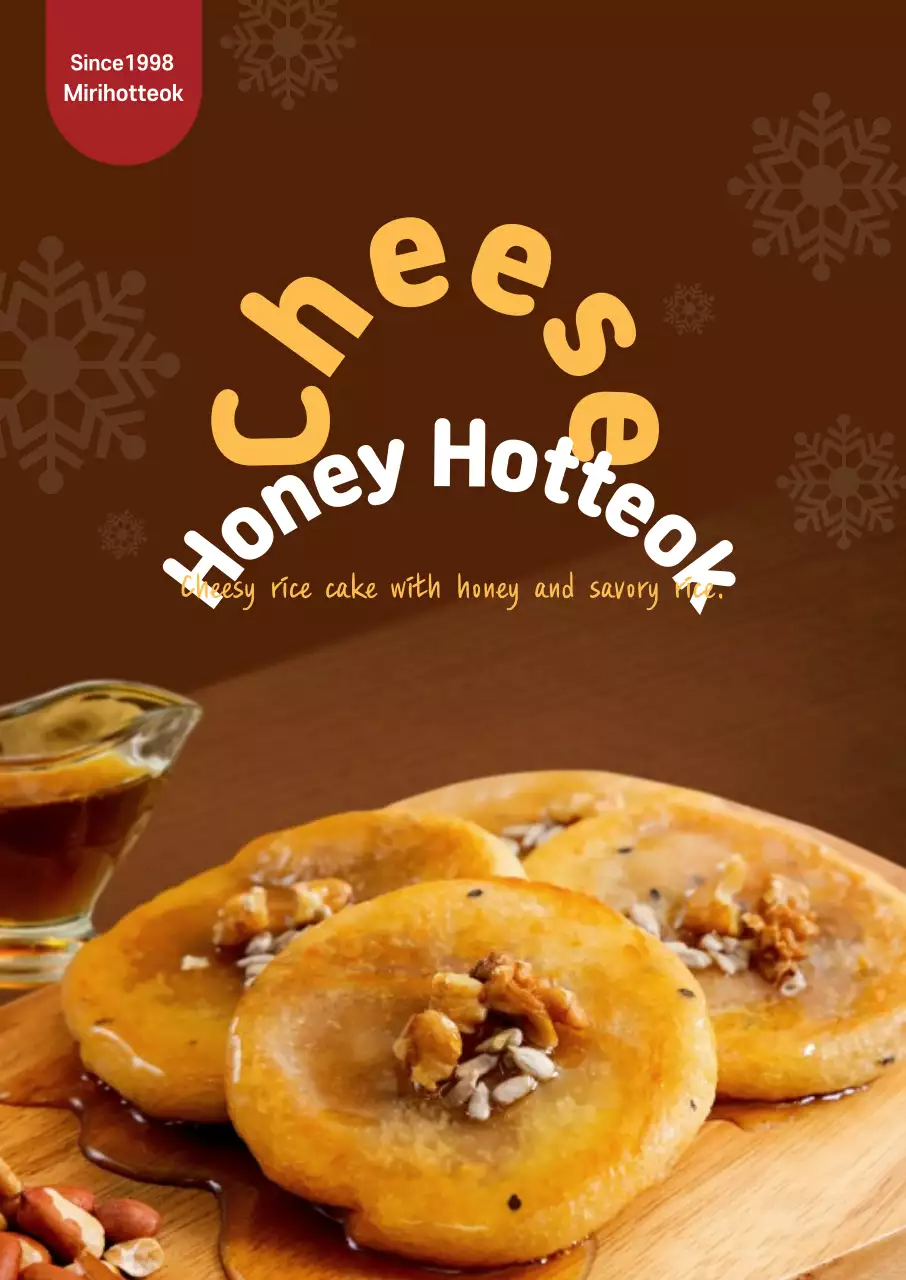 hình ảnh món ăn nhẹ mùa đông hotteok màu nâu vàng 