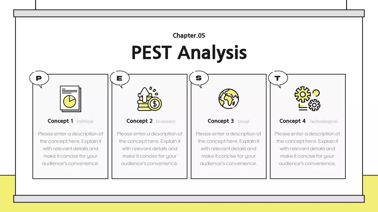 Yellow Minimal Market Report Presentation