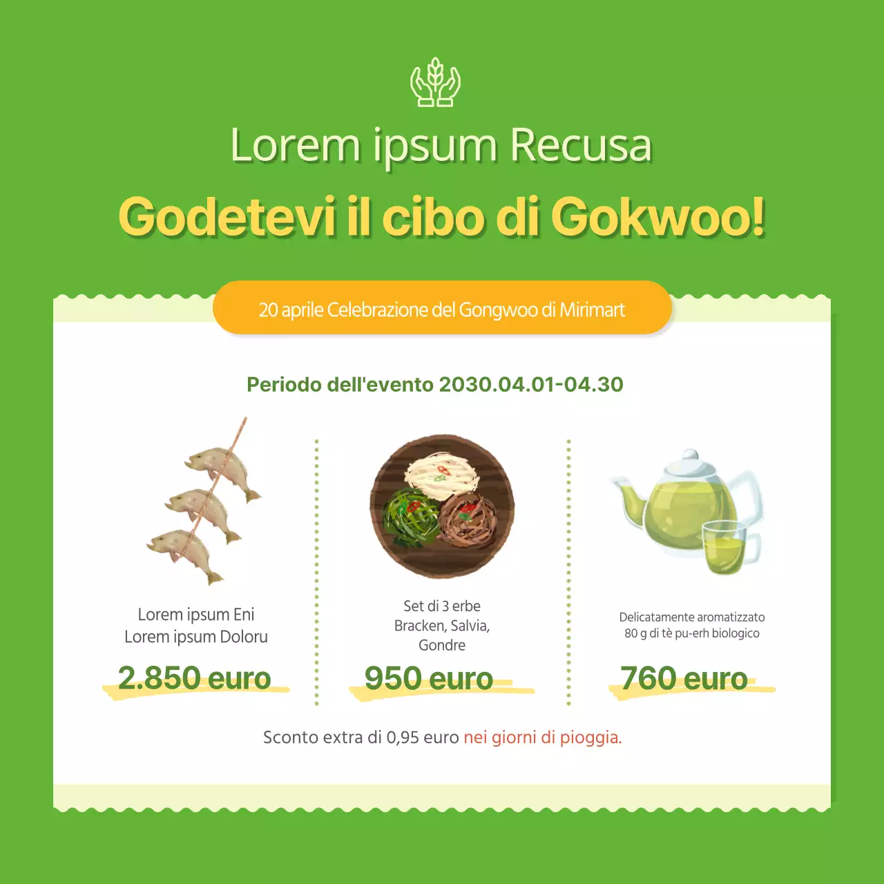 Carta rurale con sfondo giallo