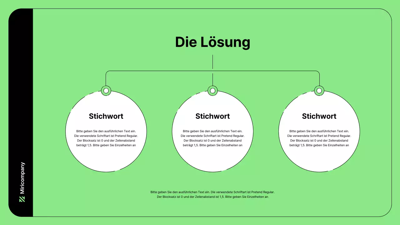 Business-Illustration mit einfachen Linien in Grün