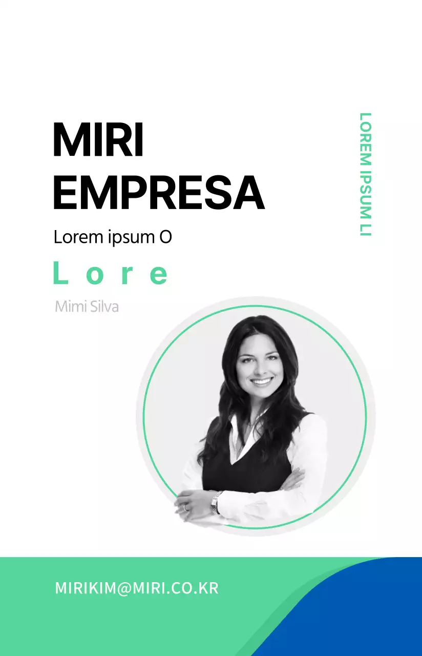 Cartão de empresa Cyan