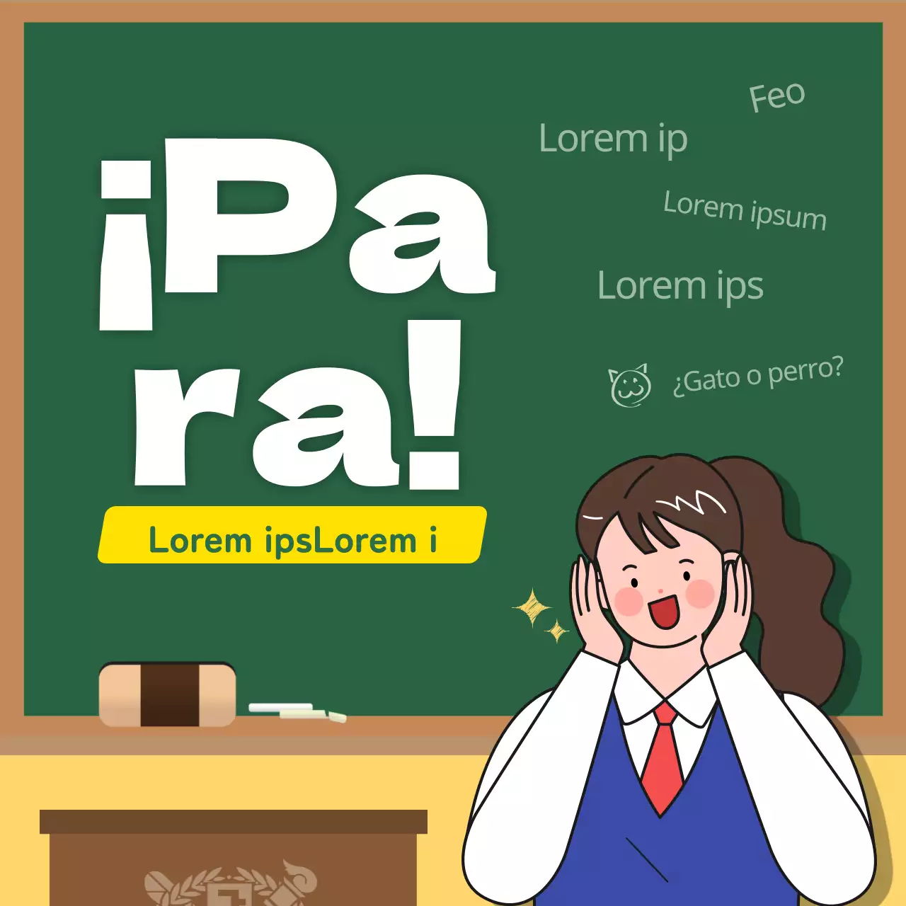 Tarjeta de clasificación con caras amarillas y verdesDiseño de noticias