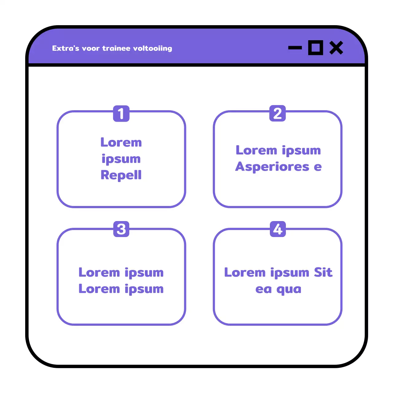 Een eenvoudig geel en mauve wervingspraatje voor een school voor ondernemerschap