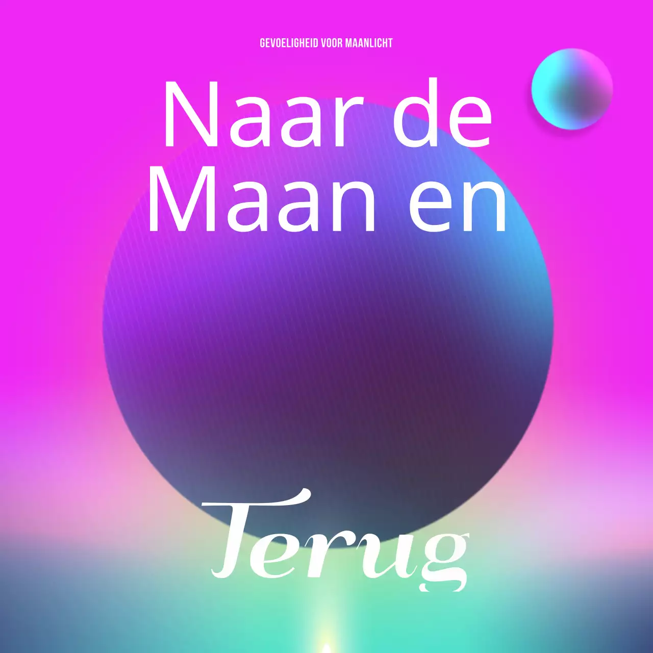 Roze en paarse albumhoes