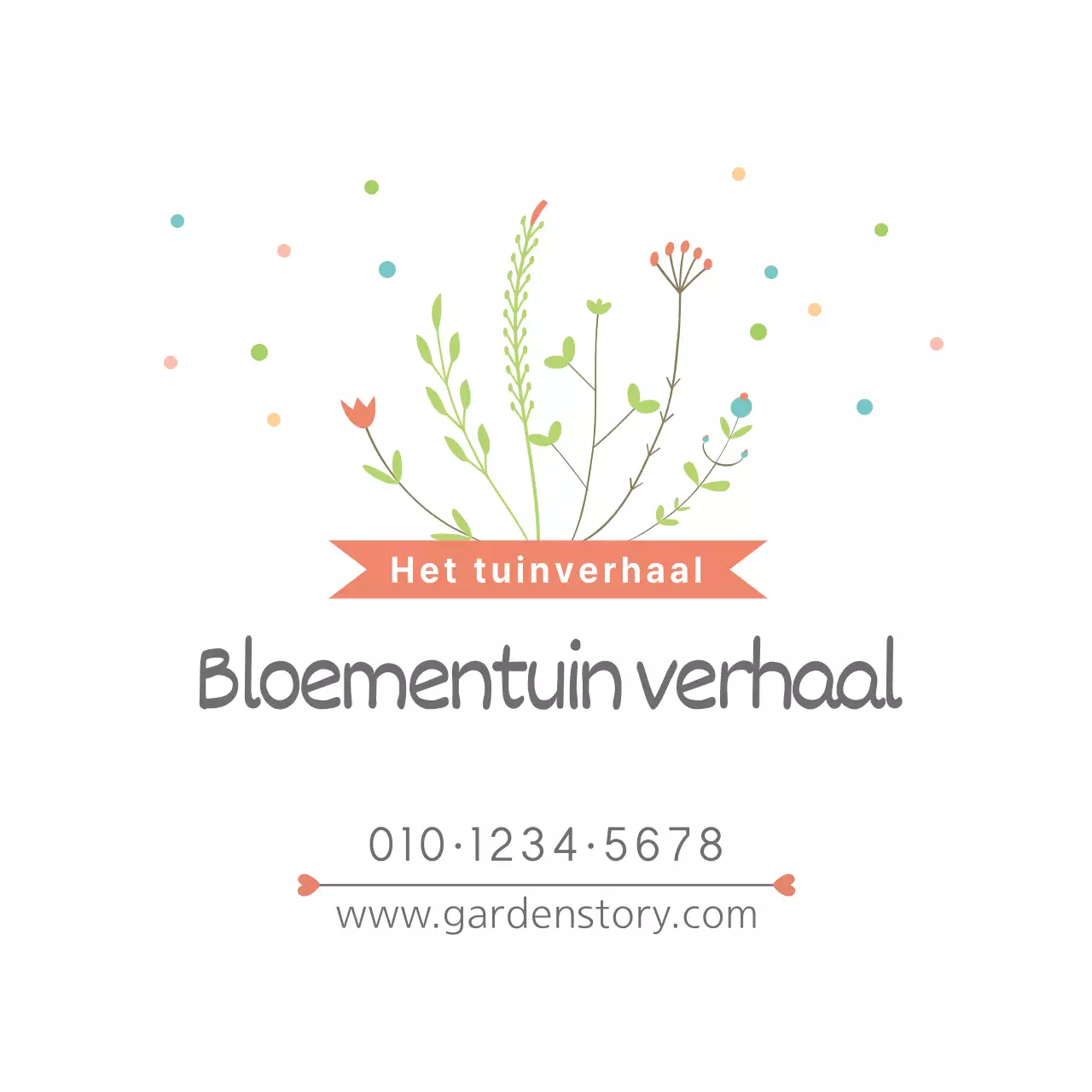 Bloementuin verhaal