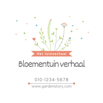 Bloementuin verhaal