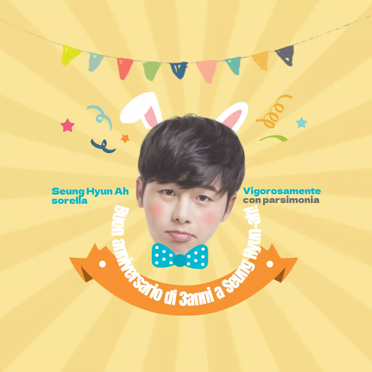 Buon anniversario di 3 anni