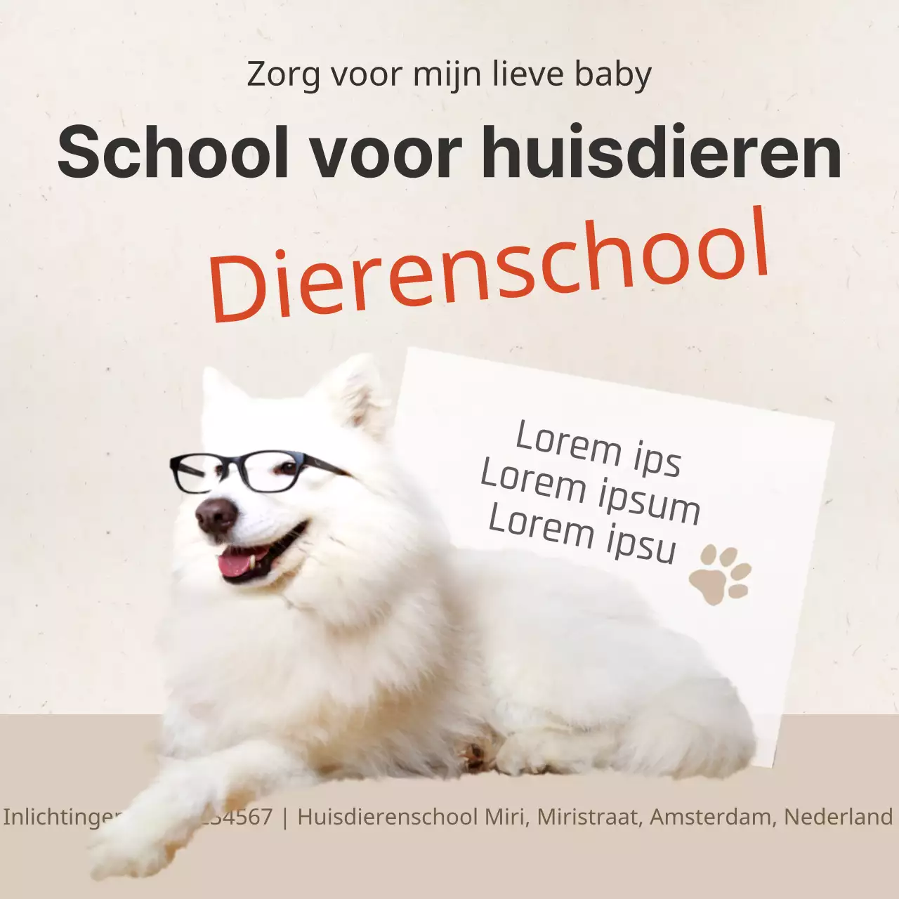 School voor huisdieren