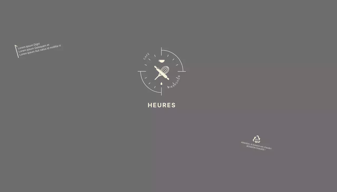 Icône grise Neat Bakery Cafe