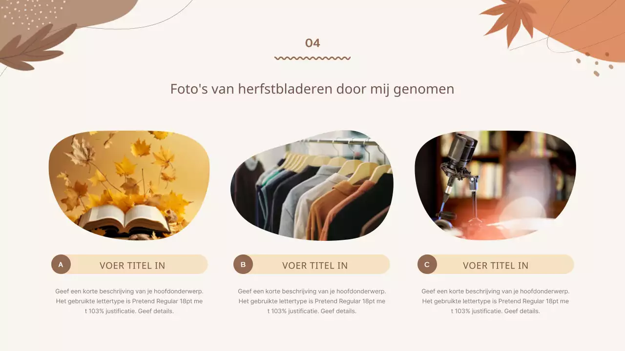 Een gids voor herfstevenementen in bruine en ivoorkleurige geometrische patronen