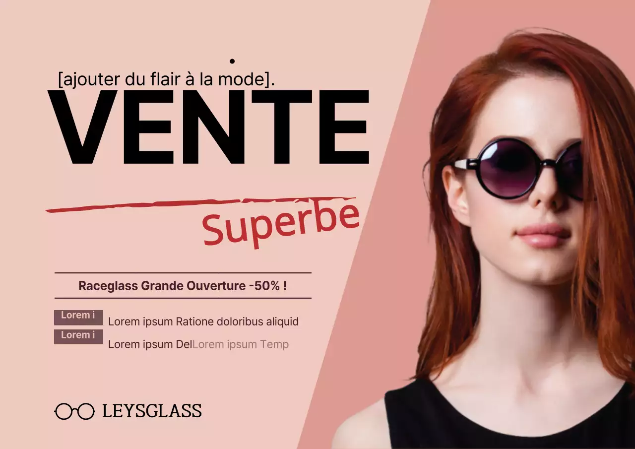 Vente de lunettes