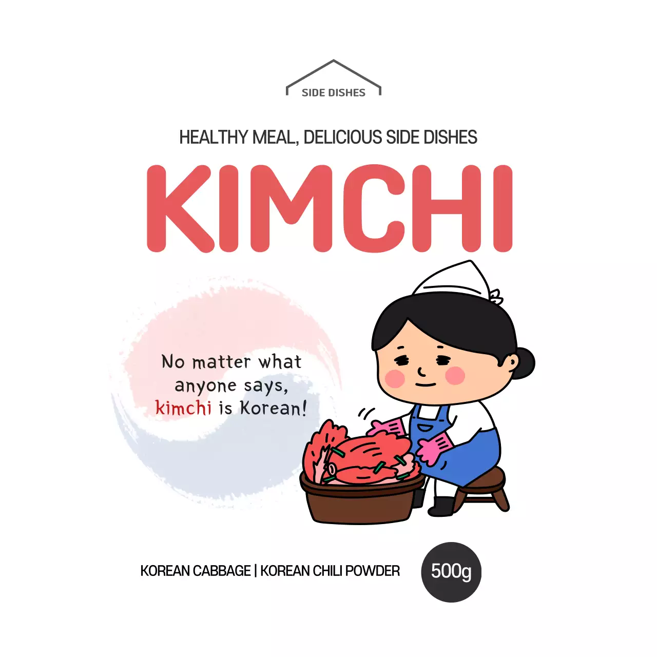 Red Traditional Kimchi Advertisement Instagram Post