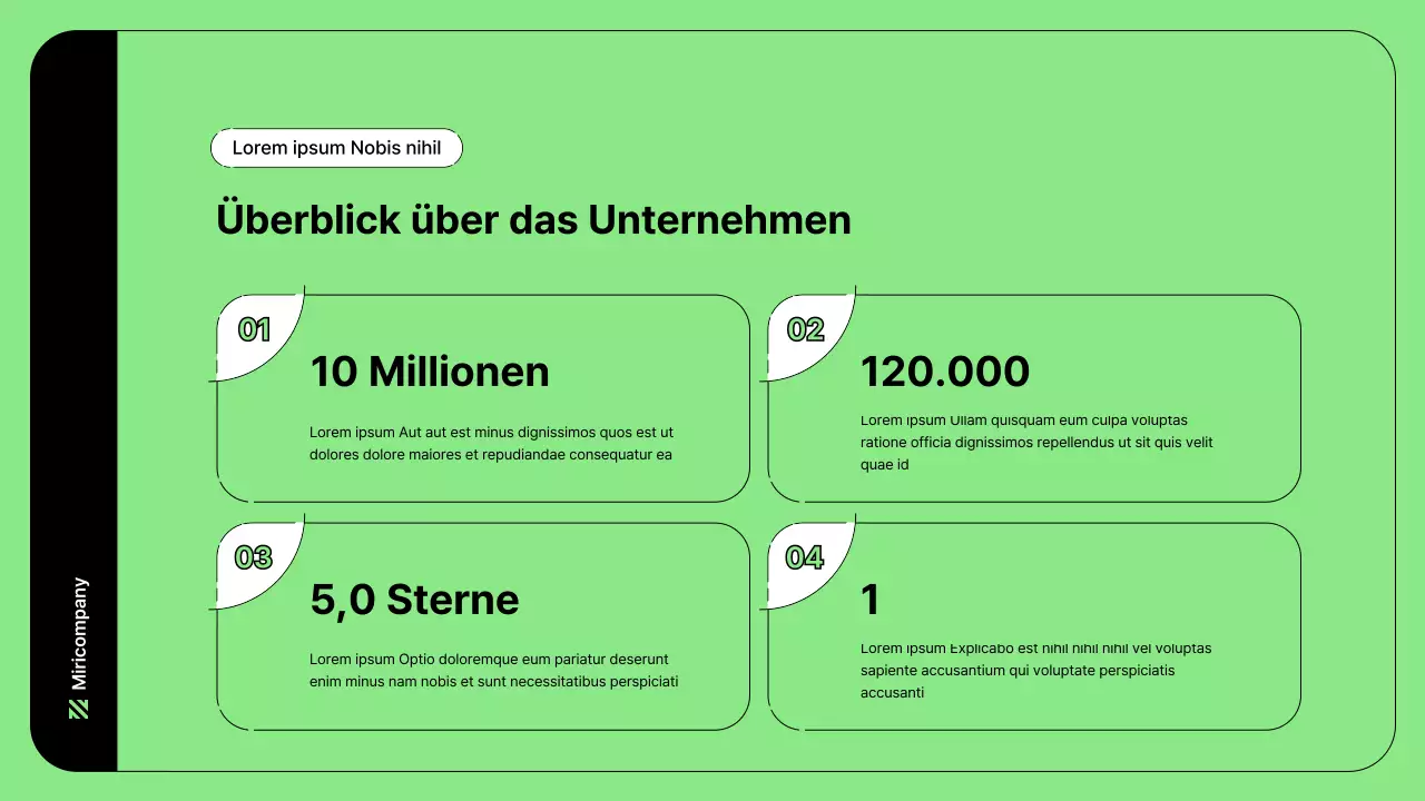 Business-Illustration mit einfachen Linien in Grün