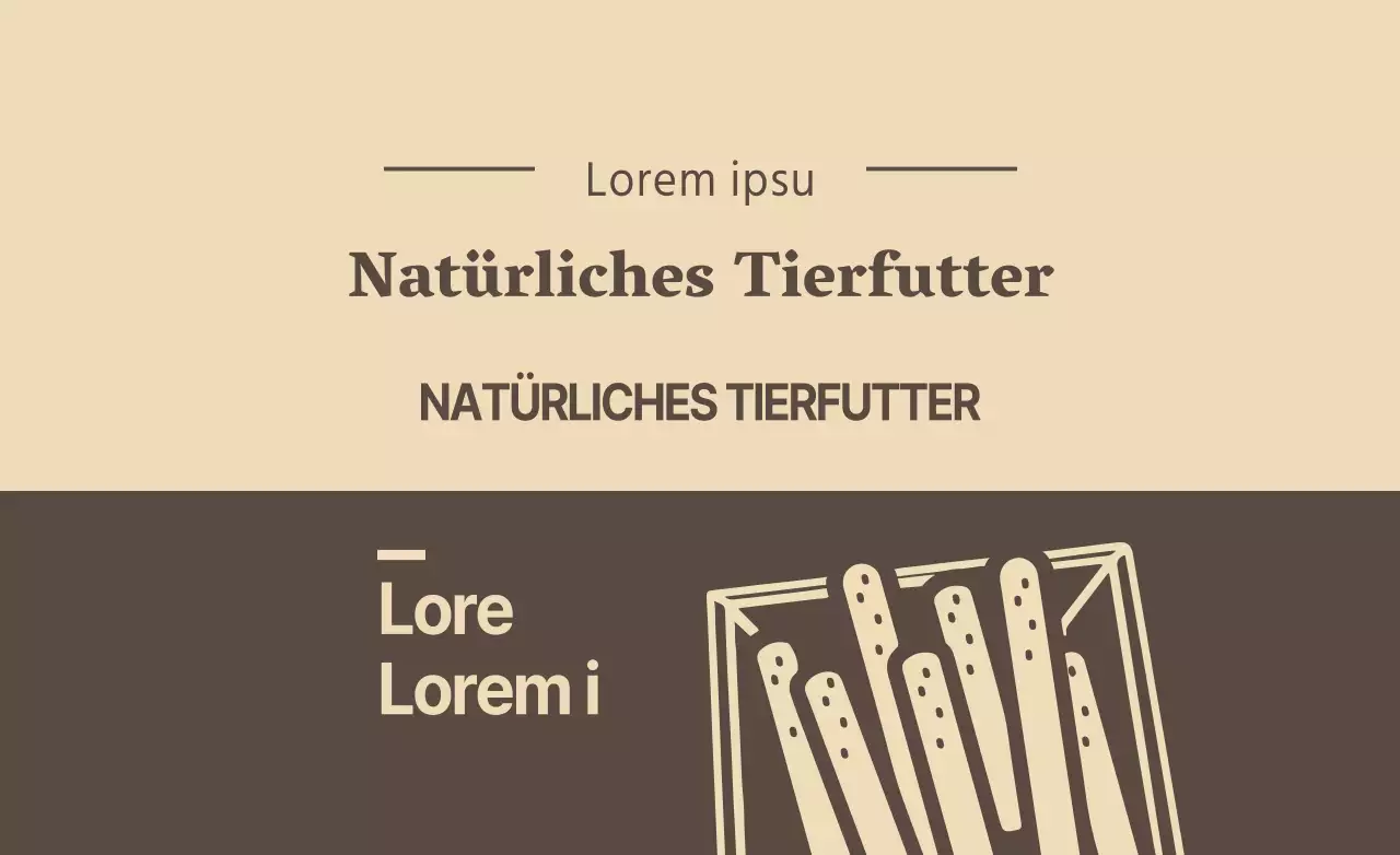 Natürliches Tierfutter
