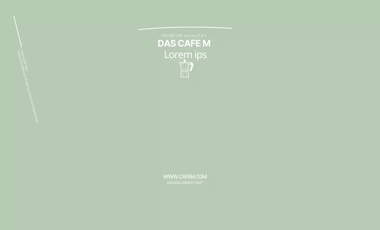 grüne illustration sauberes café