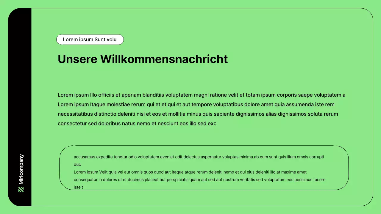 Business-Illustration mit einfachen Linien in Grün