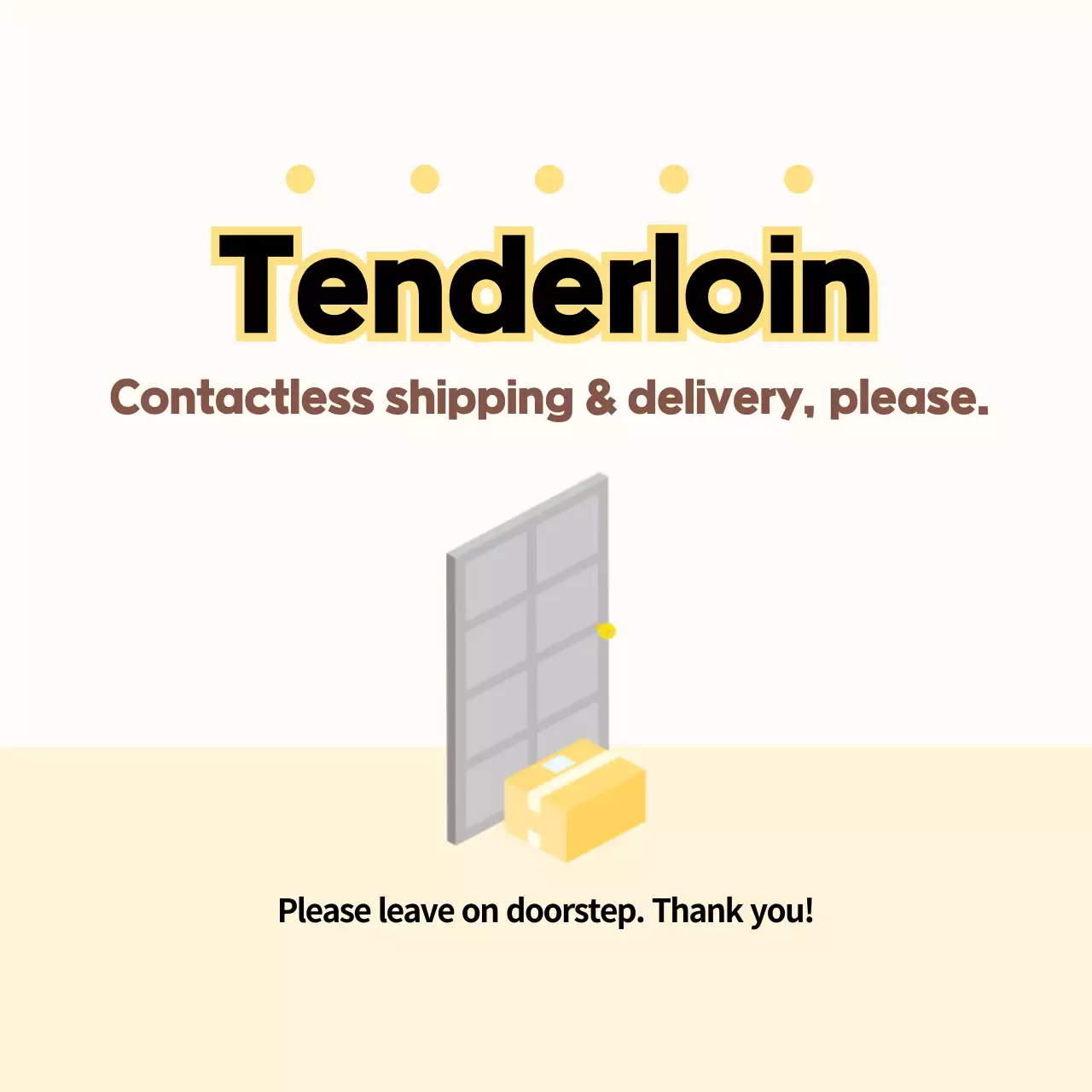 Stiker Tenderloin Sederhana