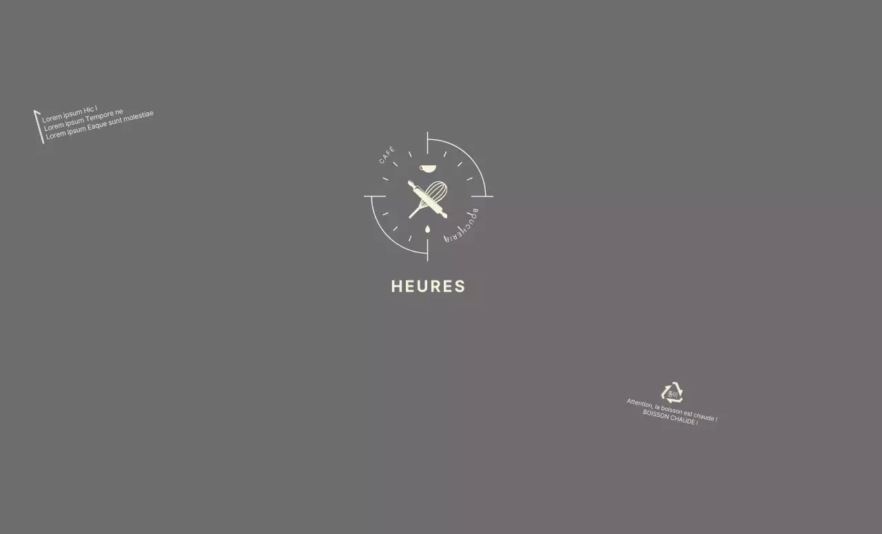 Icône grise Neat Bakery Cafe