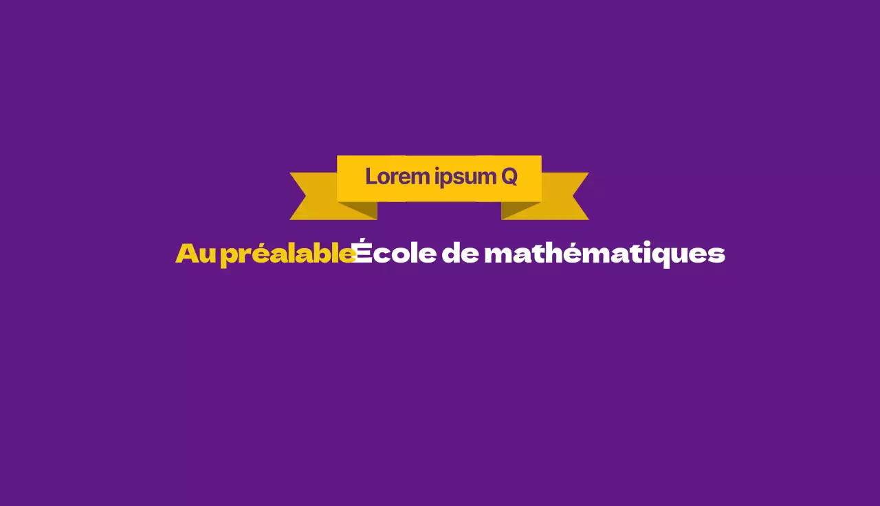 École de mathématiques