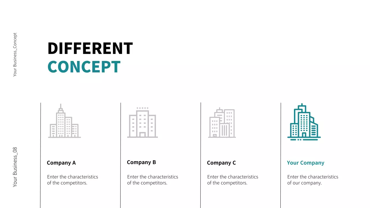 검정색과 초록색의 심플한 비즈니스 제안서