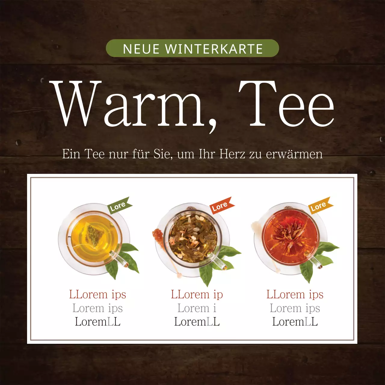 Heiße Getränke im Winter