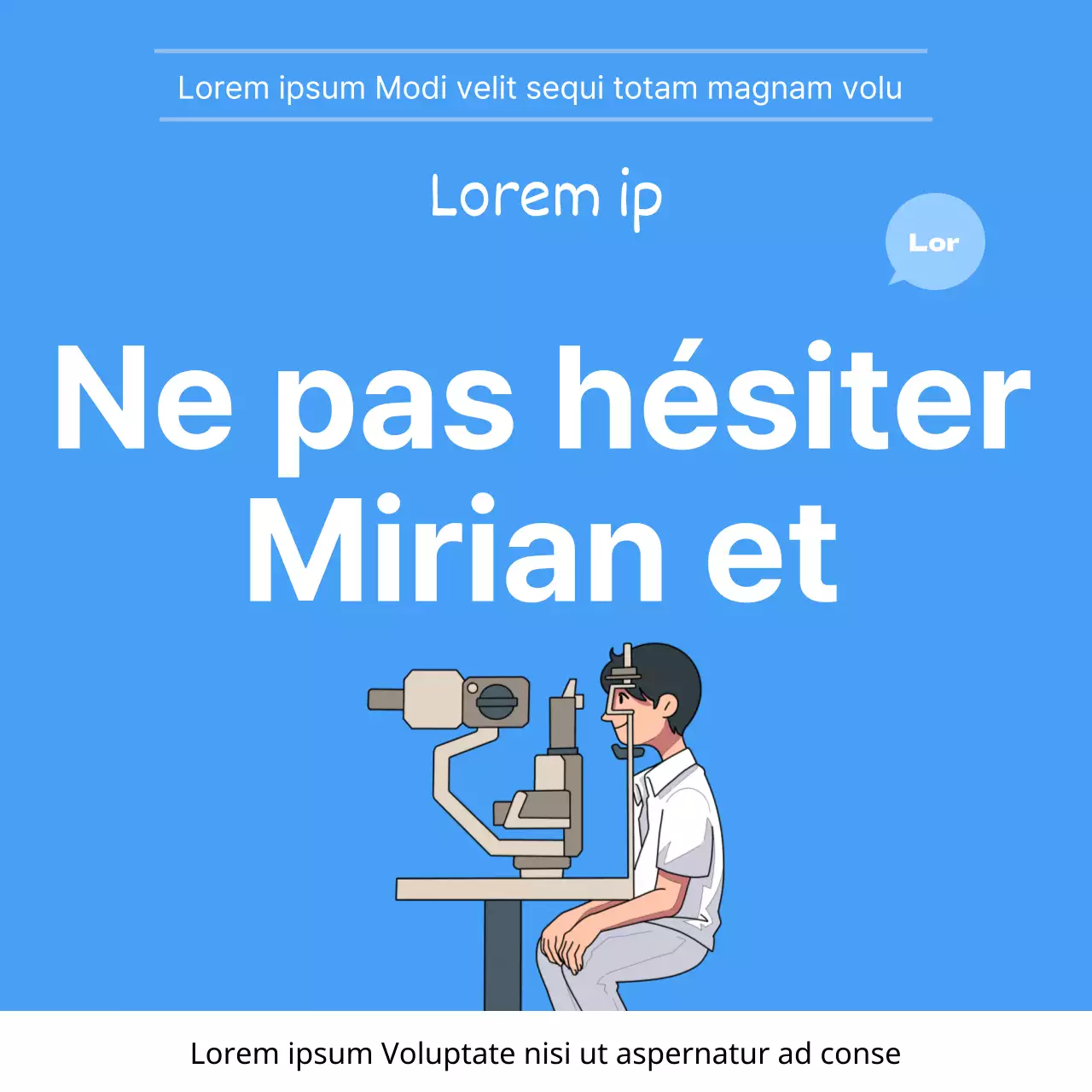 Conjonctivite bleue et blanche CardNews