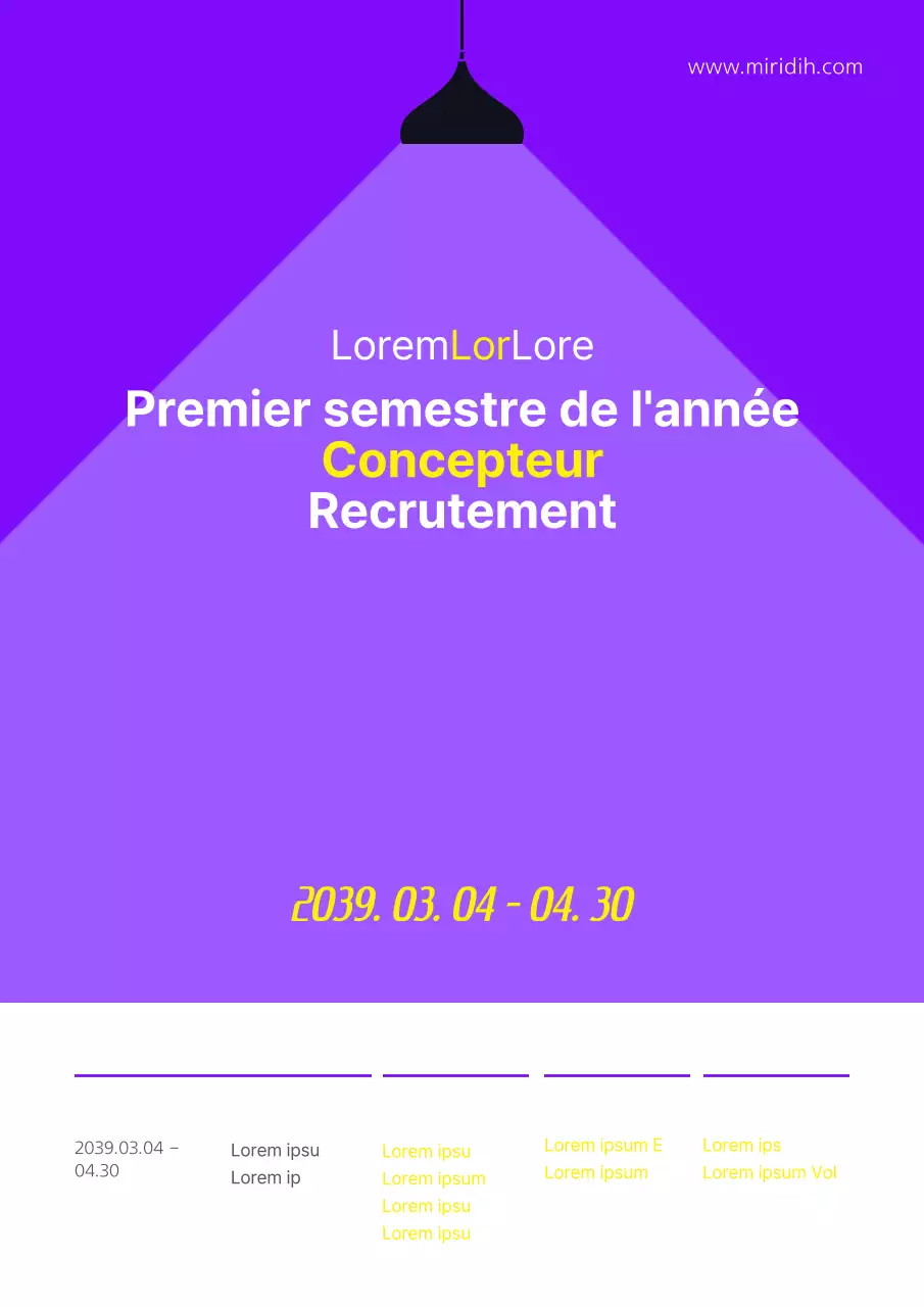 Affiches d'emploi