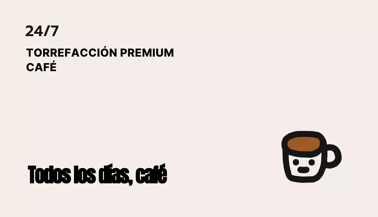 Tarjetas de visita de café emocional en beige y marrón