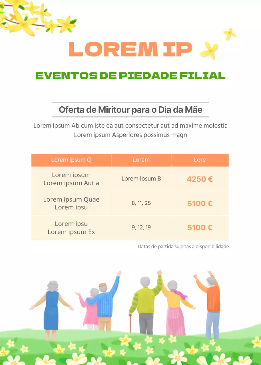 Pré-visualização dos nossos especiais de viagem filial para o Dia da Mãe Viagem parental