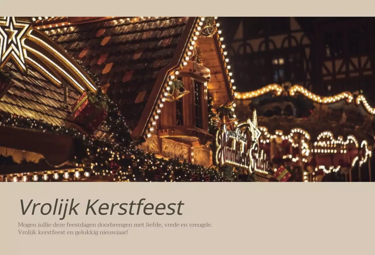 Emotioneel fotoconcept Kerstmis in bruin