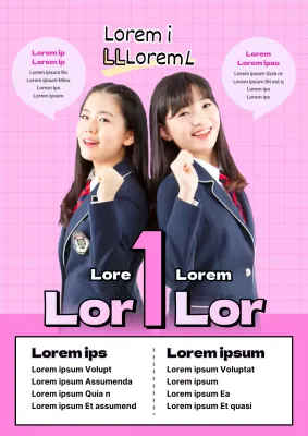 Promesse elettorali presidenziali e vicepresidenziali su sfondo a scacchi rosa