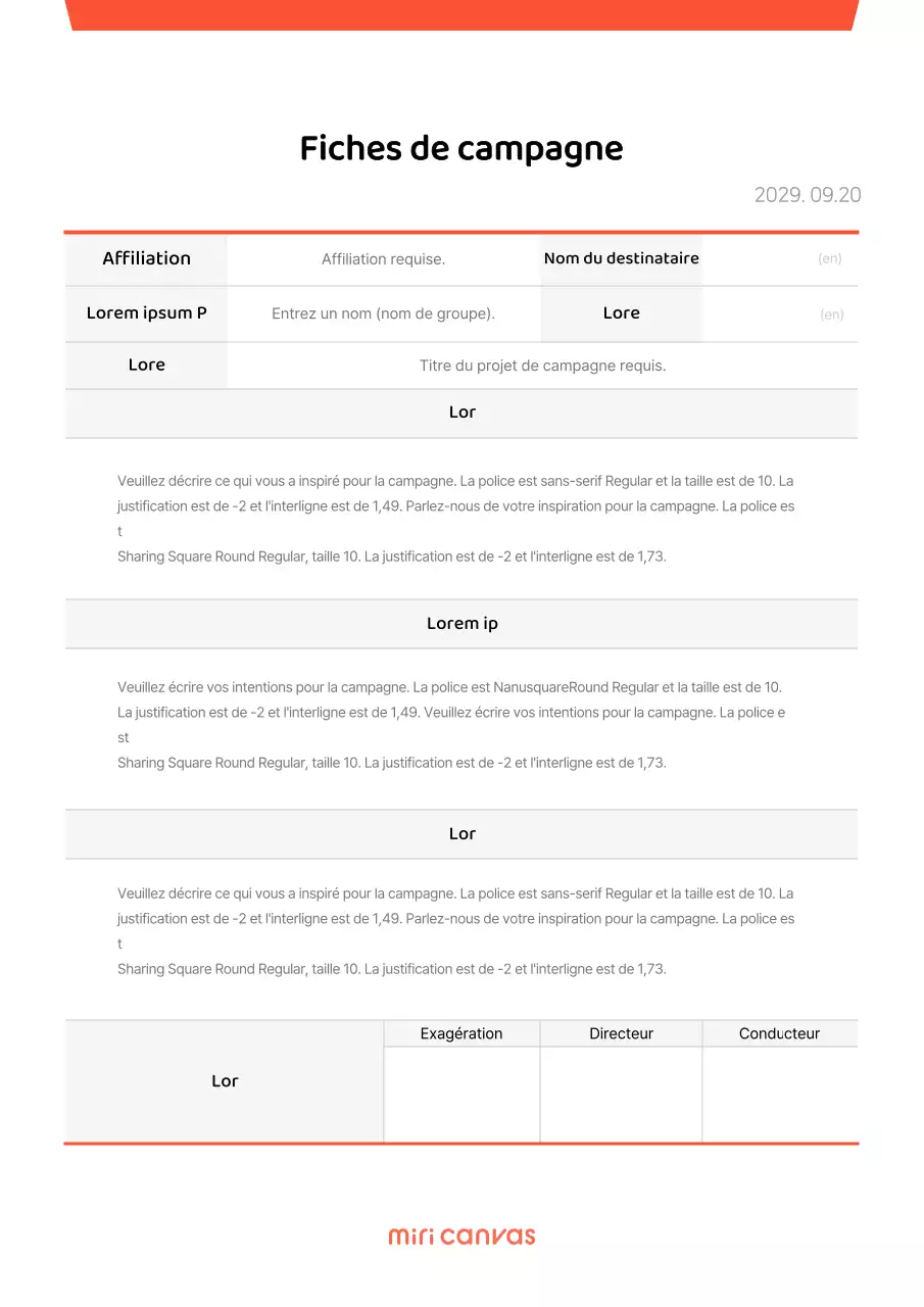 Campagne d'information avec un concept de point rouge