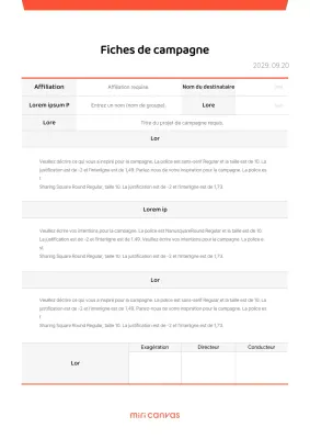Campagne d'information avec un concept de point rouge