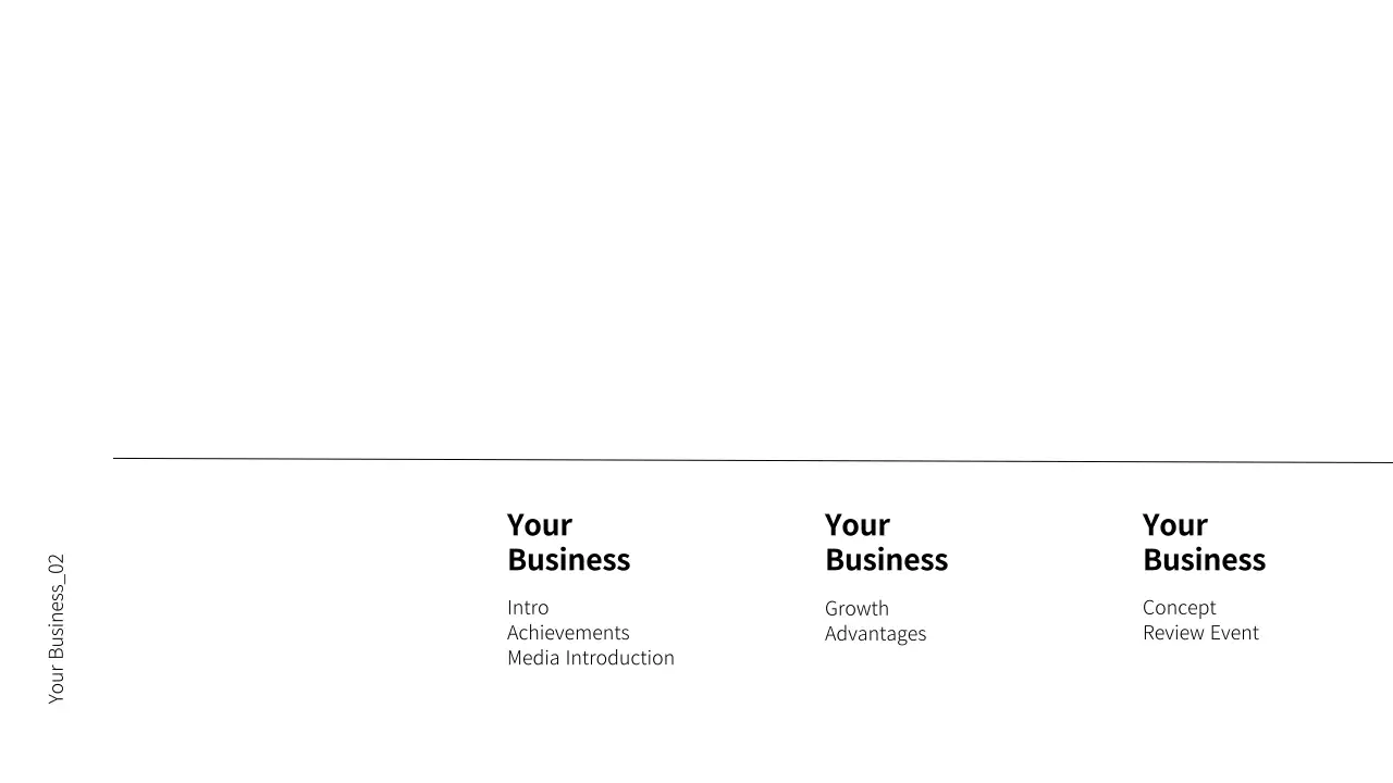 검정색과 초록색의 심플한 비즈니스 제안서