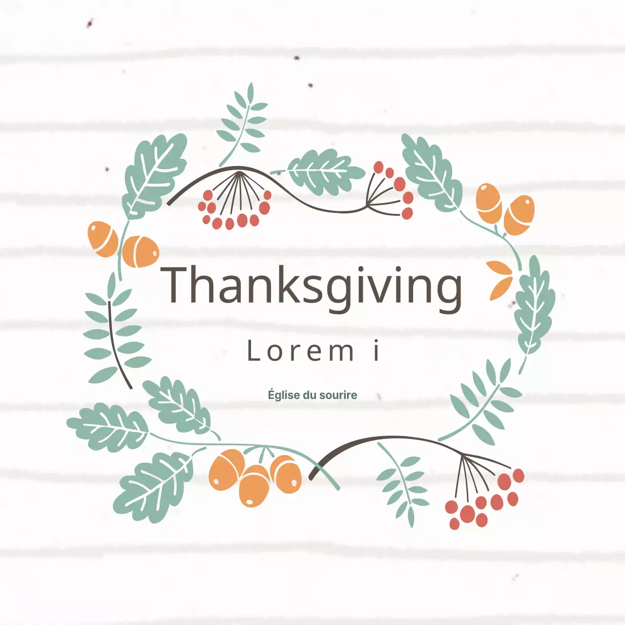 Journée de remerciement