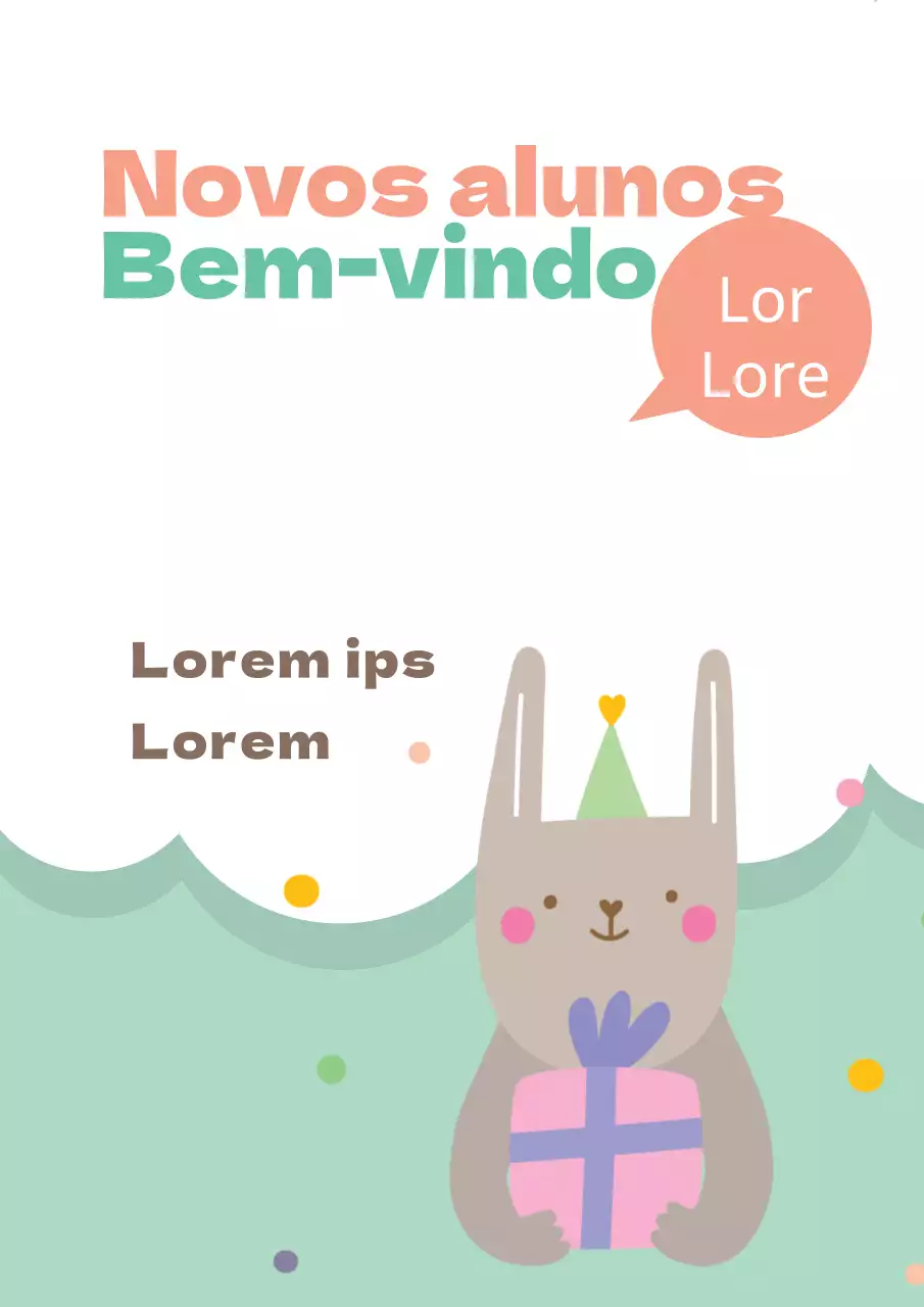 Boas-vindas aos novos alunos