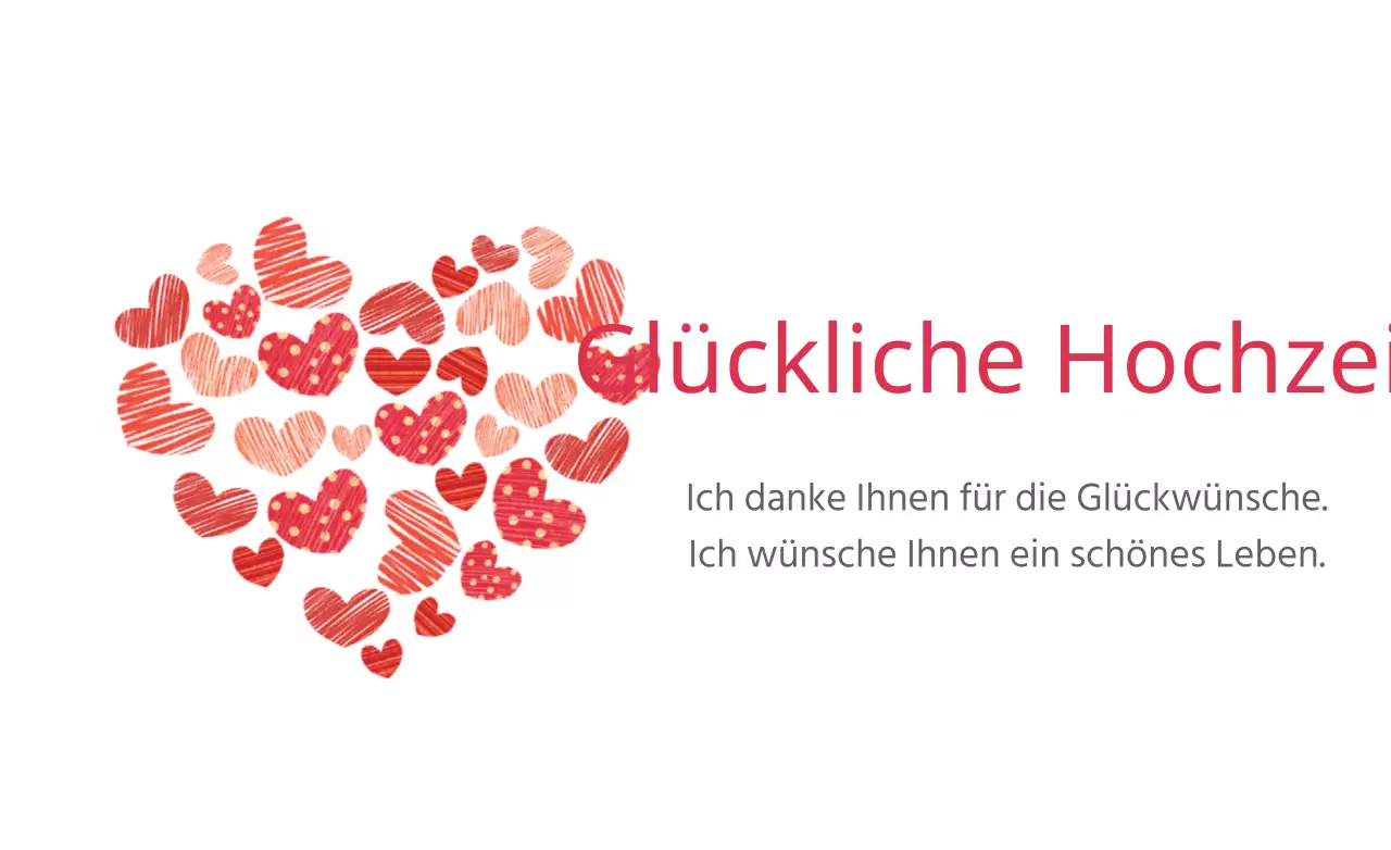 Glückliche Hochzeit
