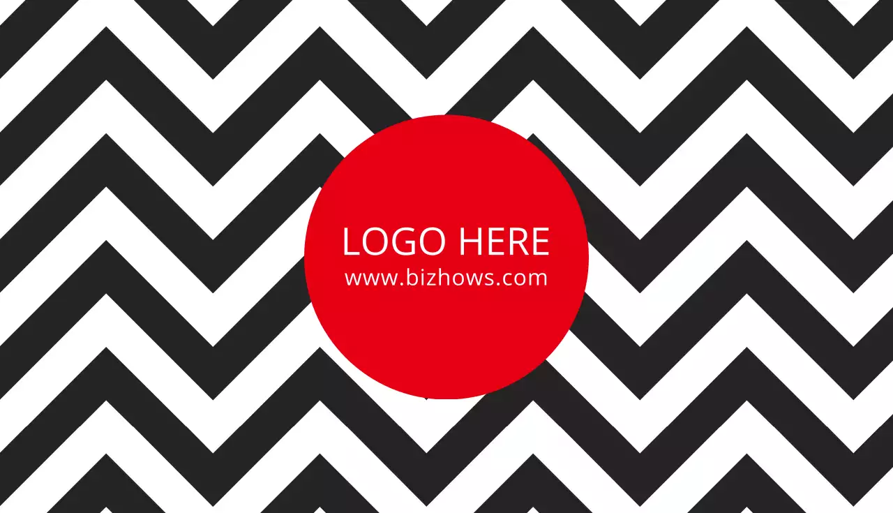 赤 モダン 名刺