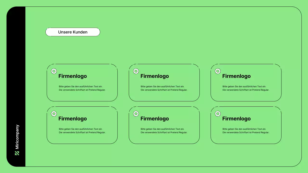 Business-Illustration mit einfachen Linien in Grün