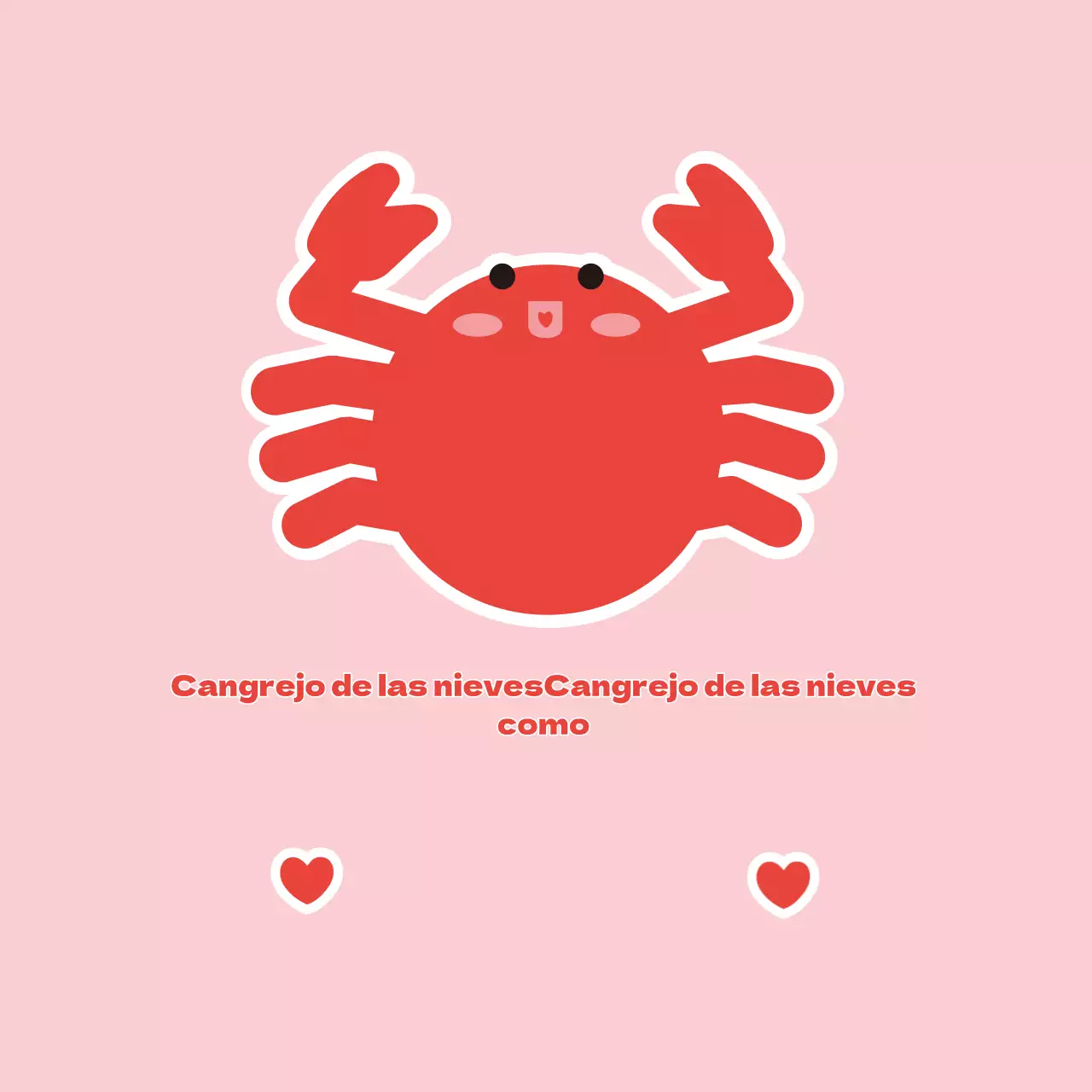 Marisco Cangrejo de las nieves